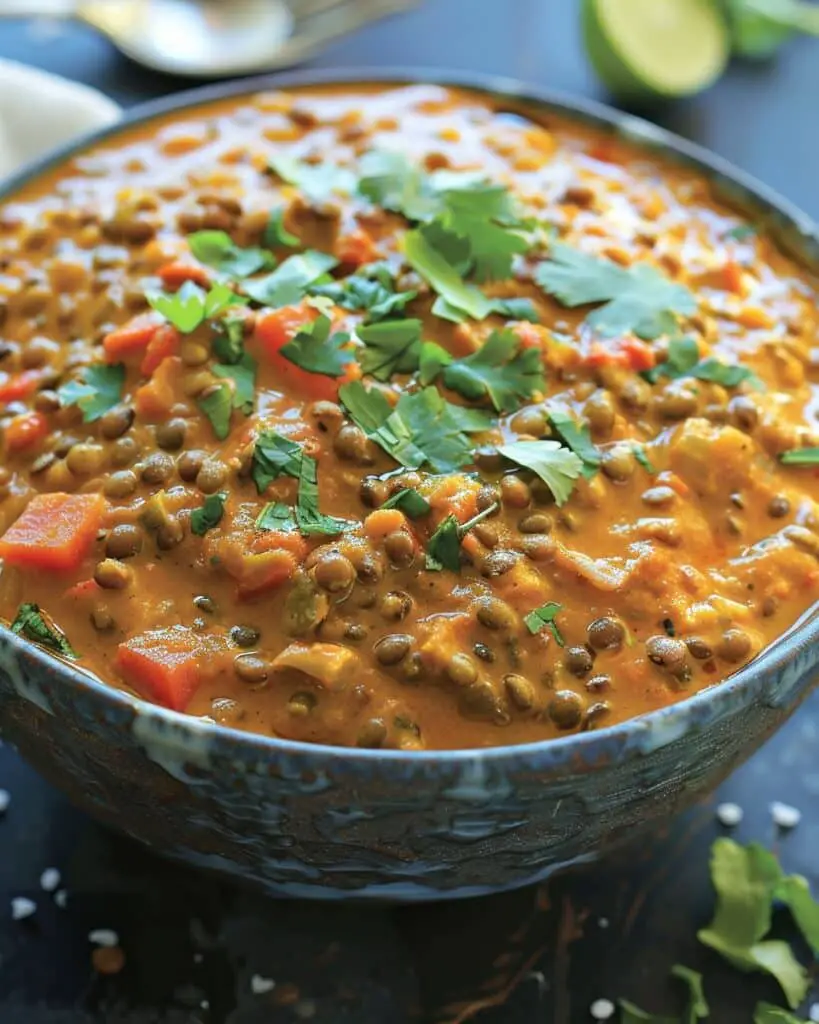 Slow Cooker Coconut Curry Lentils
