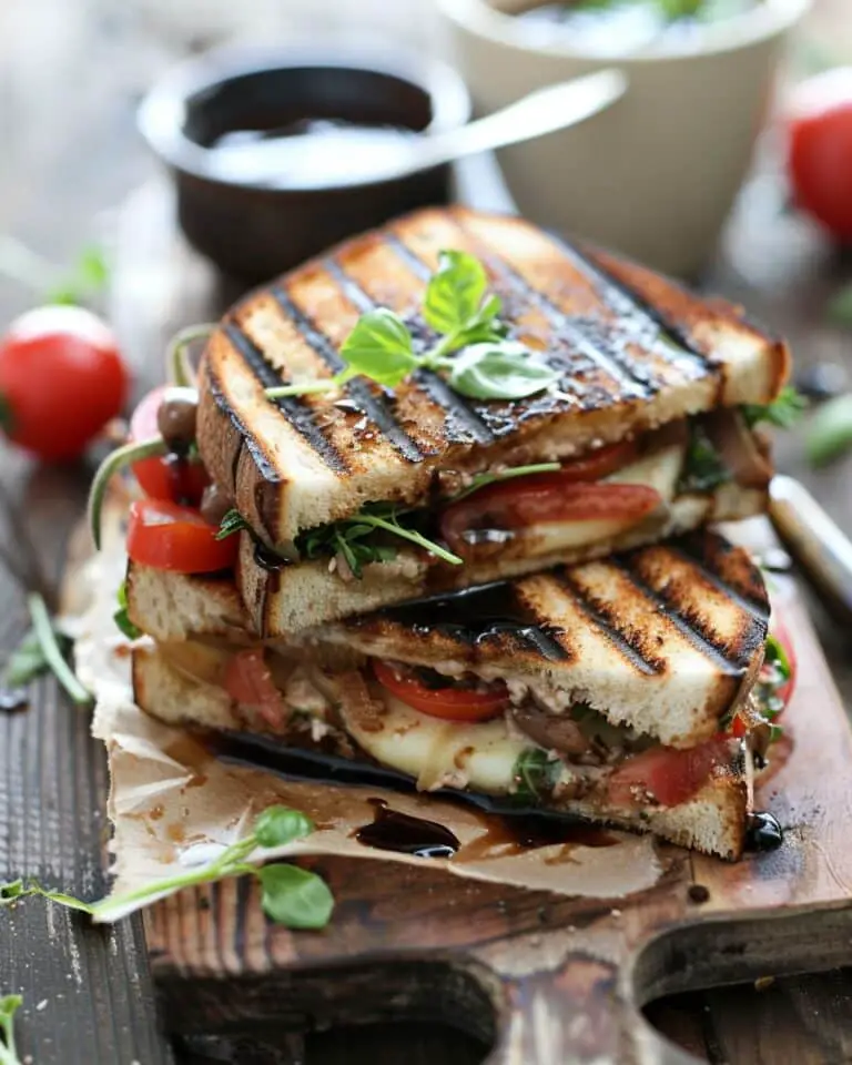 Delicious Grilled Balsamic Vinaigrette Sandwich