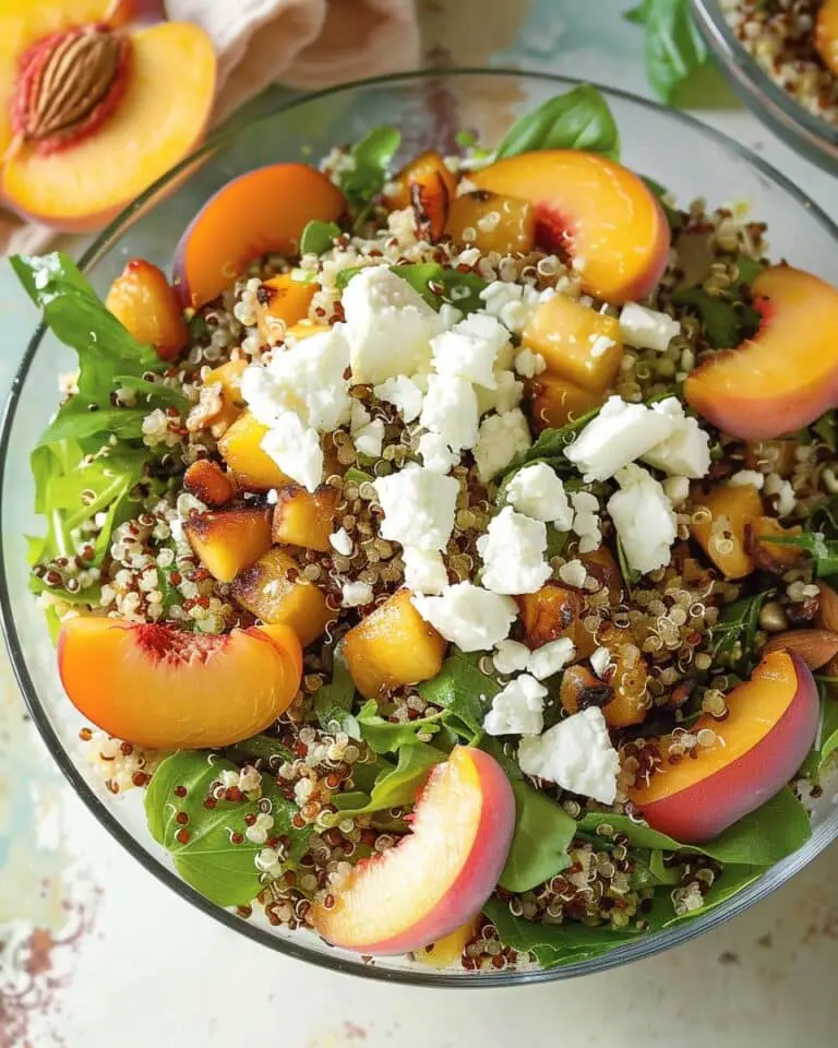 Quinoa Salad with Feta & Peaches
