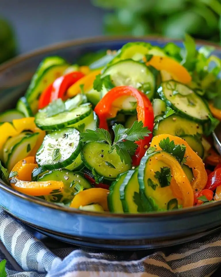 Crisp Cucumber & Sweet Pepper Salad
