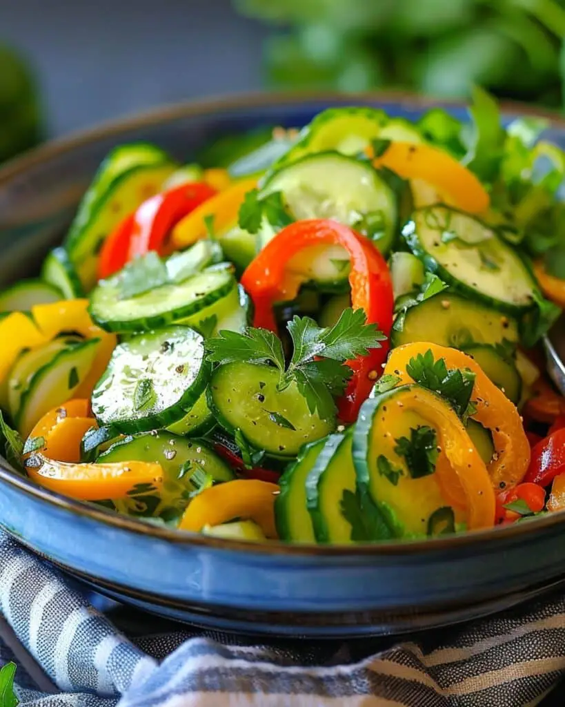 Crisp Cucumber & Sweet Pepper Salad
