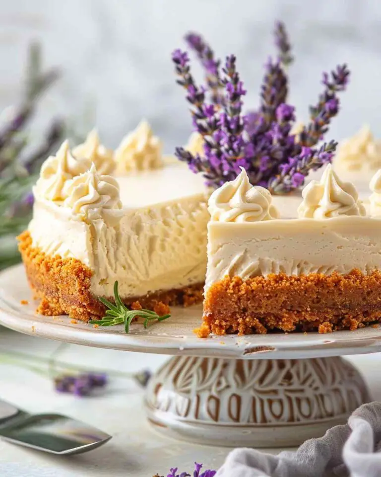 Honey Lavender Cheesecake