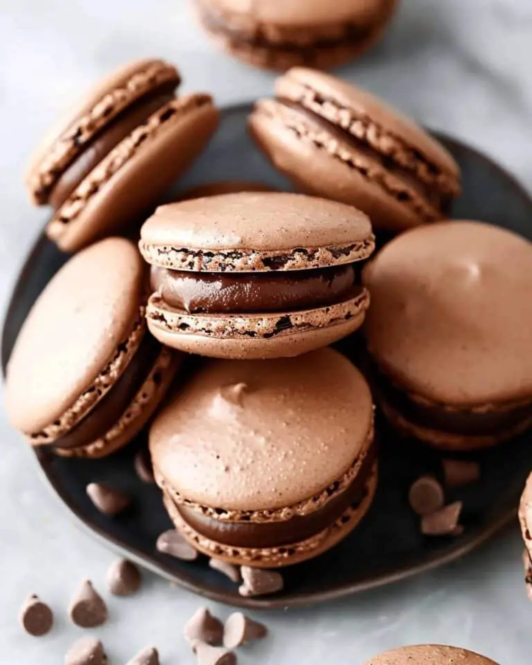 Chocolate Macarons with Chocolate Buttercream