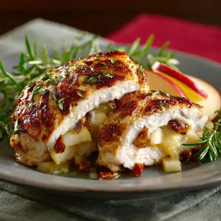 Apple and Brie Stuffed Chicken
