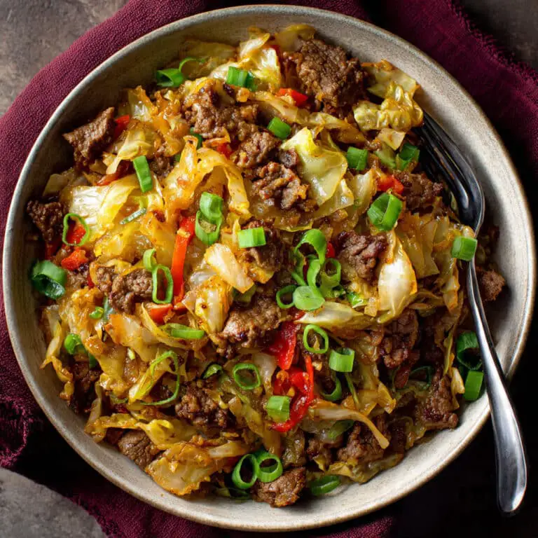 Easy Keto Beef and Cabbage Stir Fry