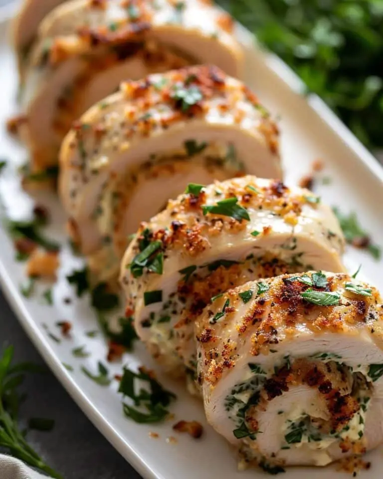 Garlic Parmesan Chicken Roll-Ups