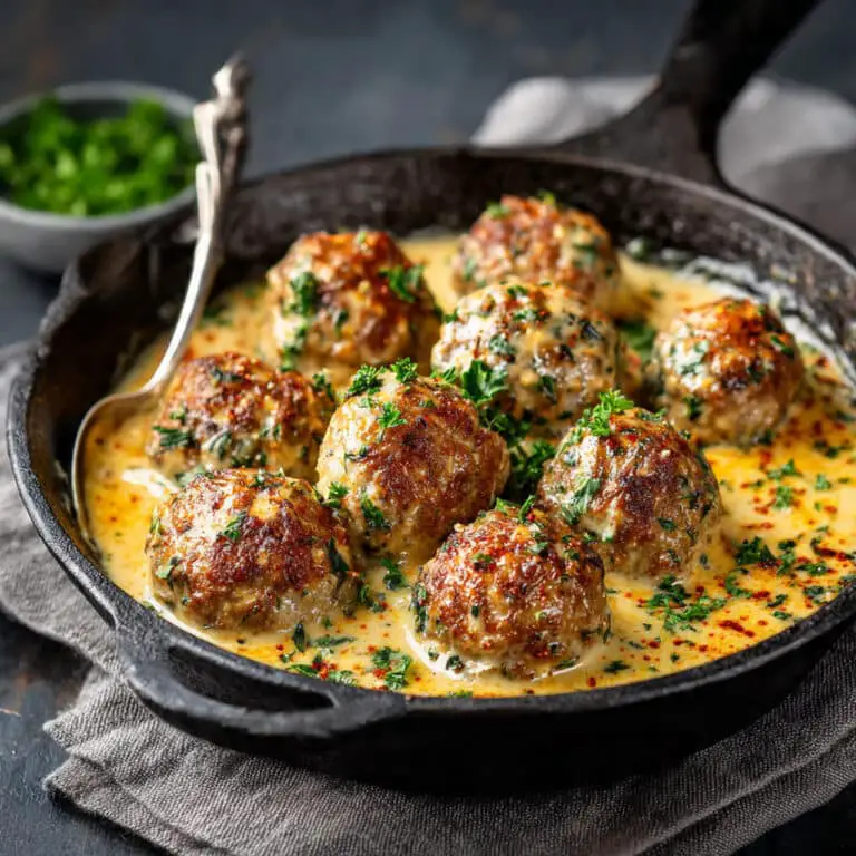 Creamy Tuscan Low Carb Meatballs