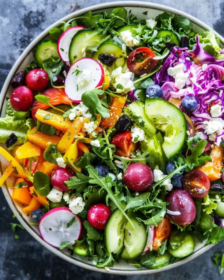 Rainbow Spring Salad with Champagne Vinaigrette