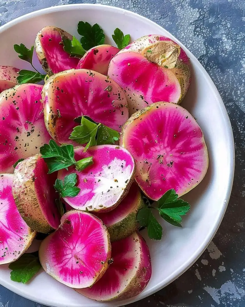 Roasted Watermelon Radishes