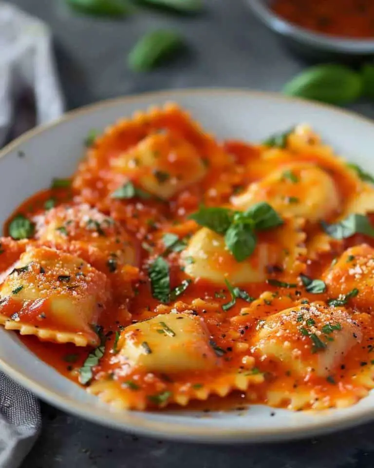 Tomato Cream Lobster Ravioli Sauce