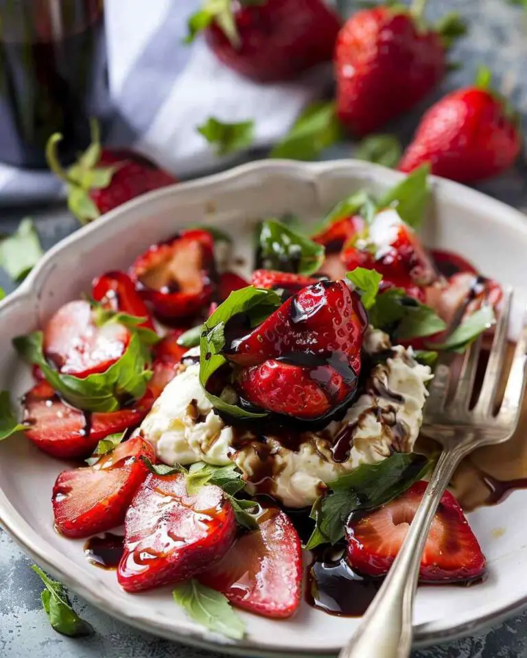 Strawberry Burrata Salad with Balsamic Glaze