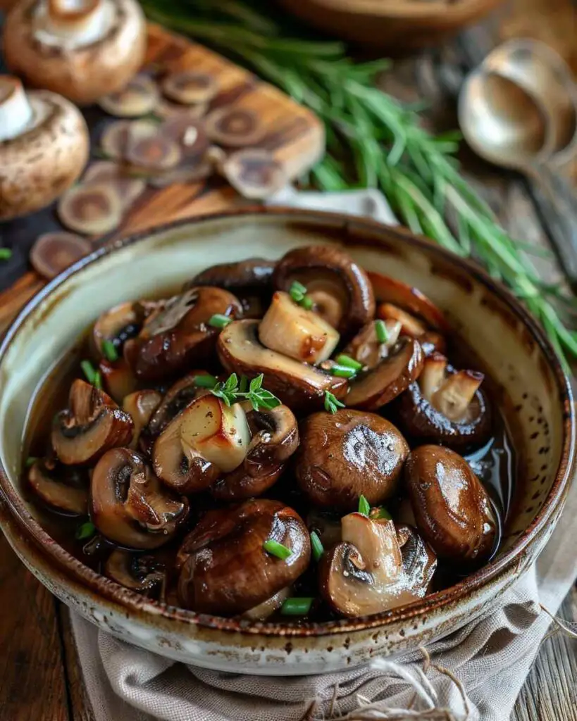 Madeira Mushrooms with Roasted Chestnuts