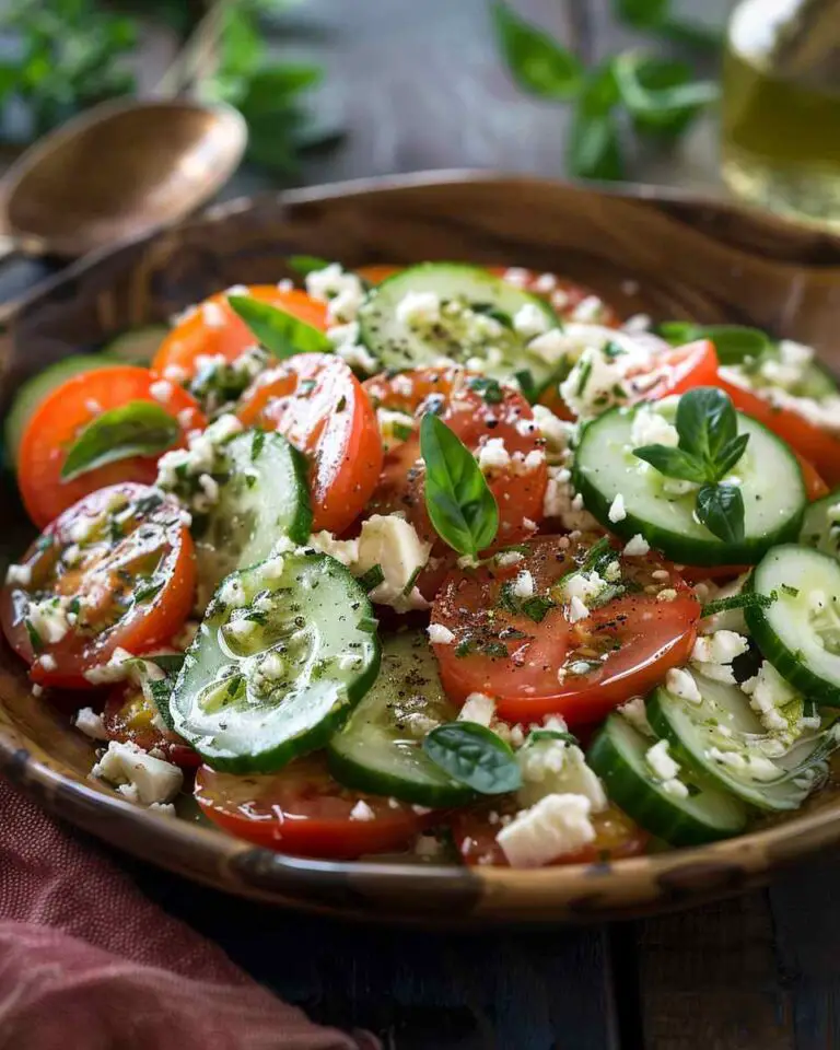 Tomato Cucumber Feta Salad