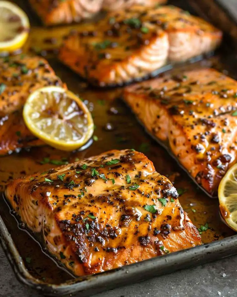 Sheet Pan Maple Dijon Glazed Salmon