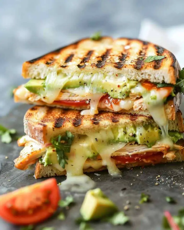 Chicken Avocado Melt Sandwich For Lunch