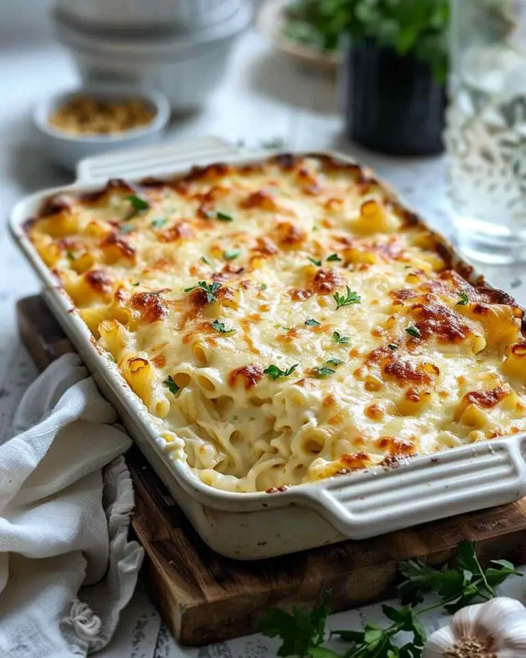 Three Cheese Baked Pasta