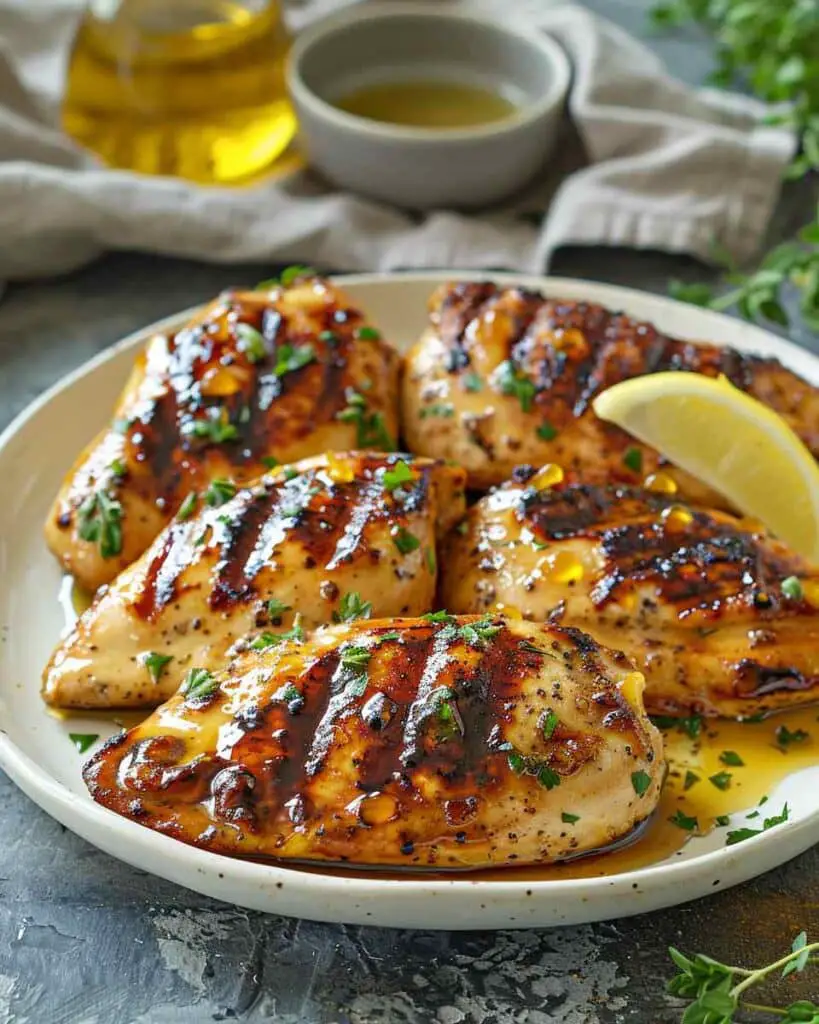 Hot Honey Baked Chicken Breasts