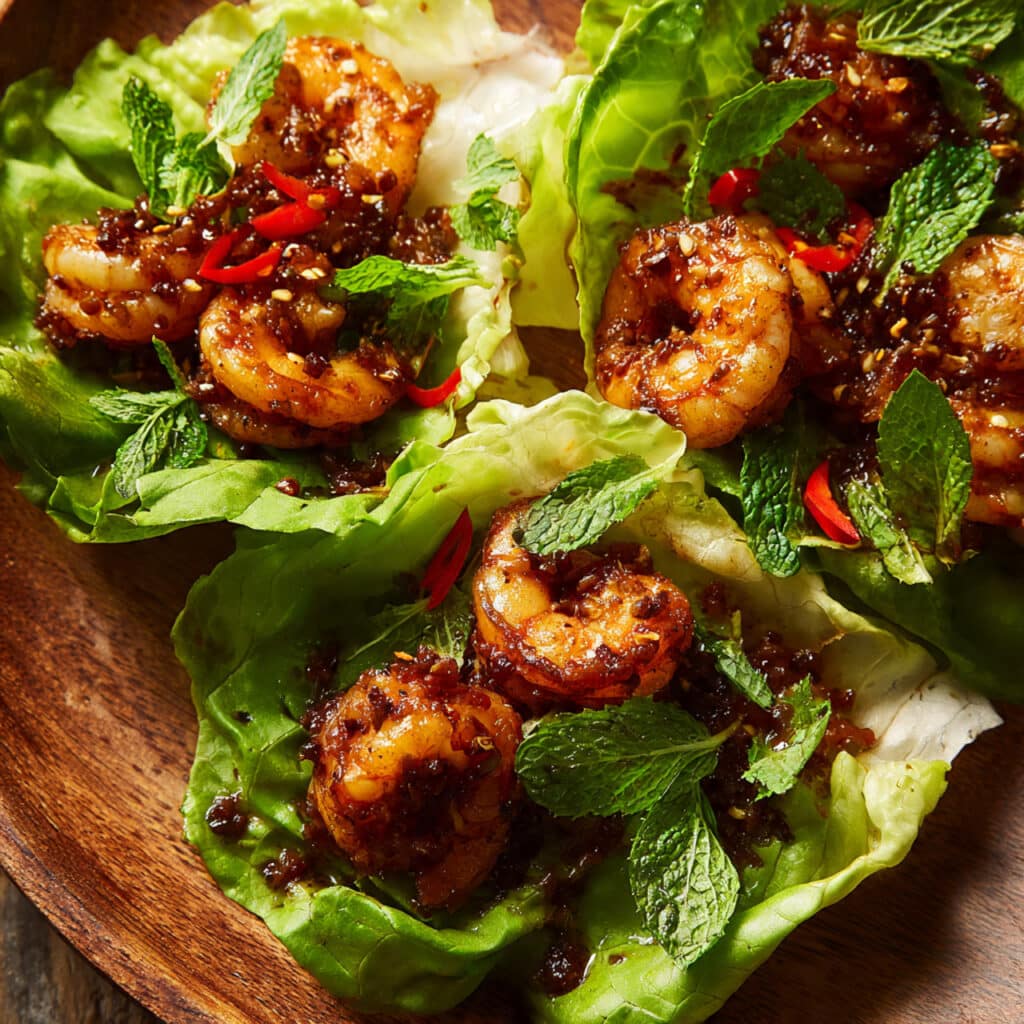 Shrimp Lettuce Wraps