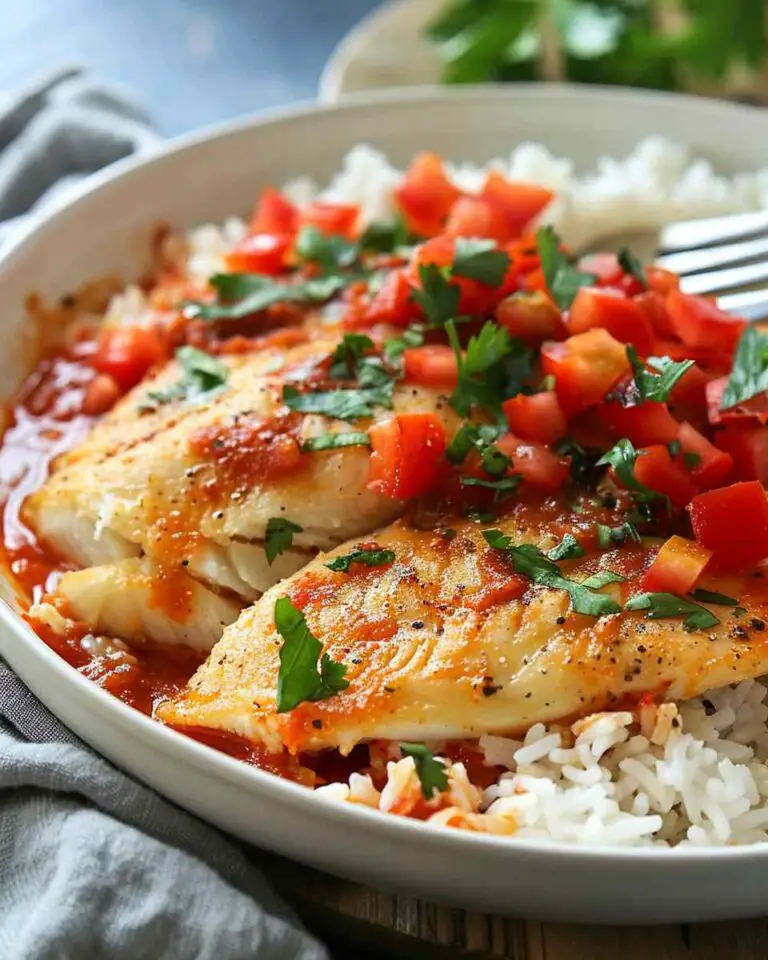 Quick Tilapia in Roasted Pepper Sauce