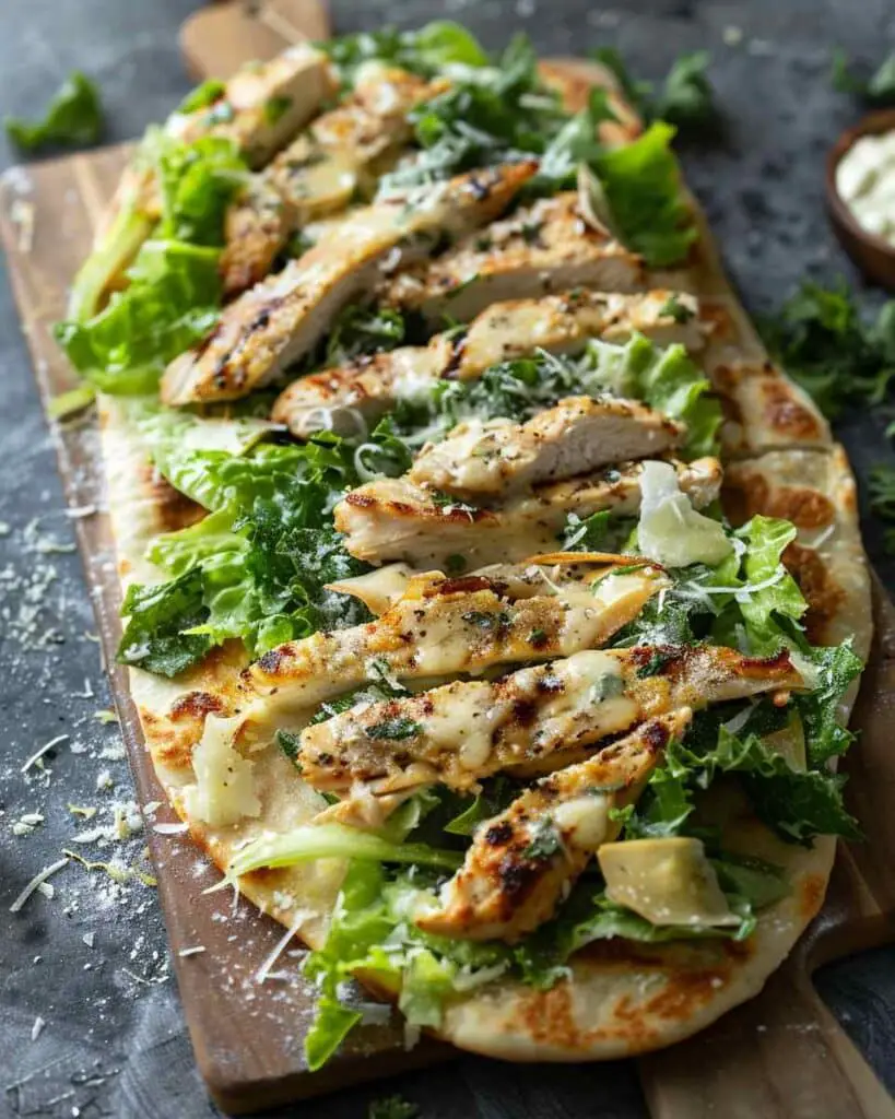 Chicken Caesar Flatbread