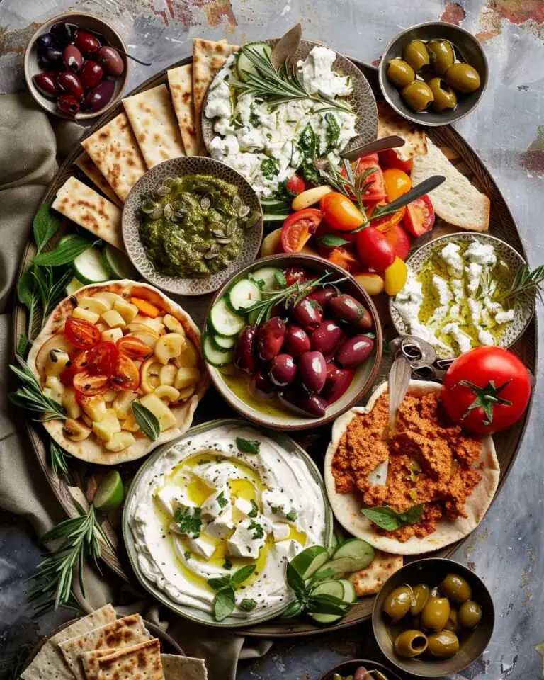 Mediterranean Mezze Snack Plate