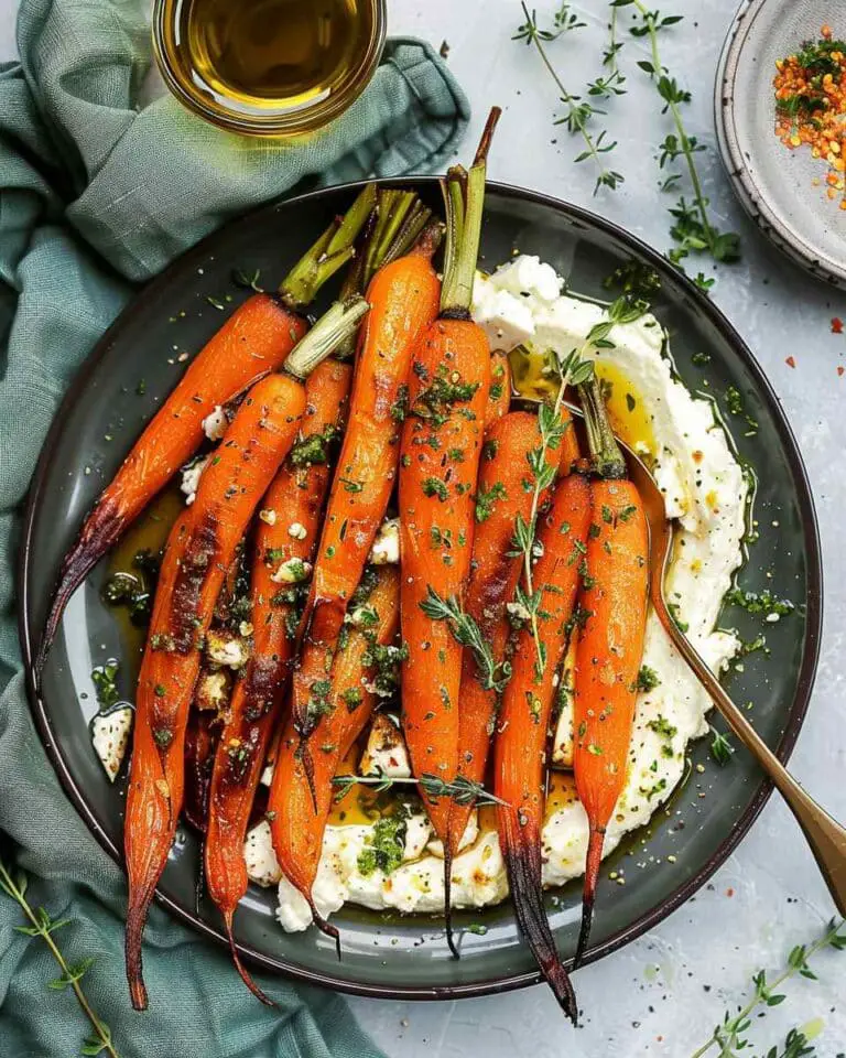 Roasted Carrots with Whipped Feta