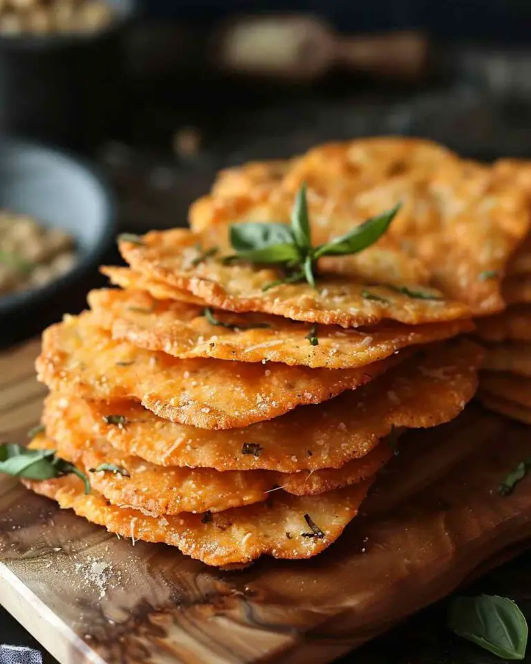 Chickpea Parmesan Crisps