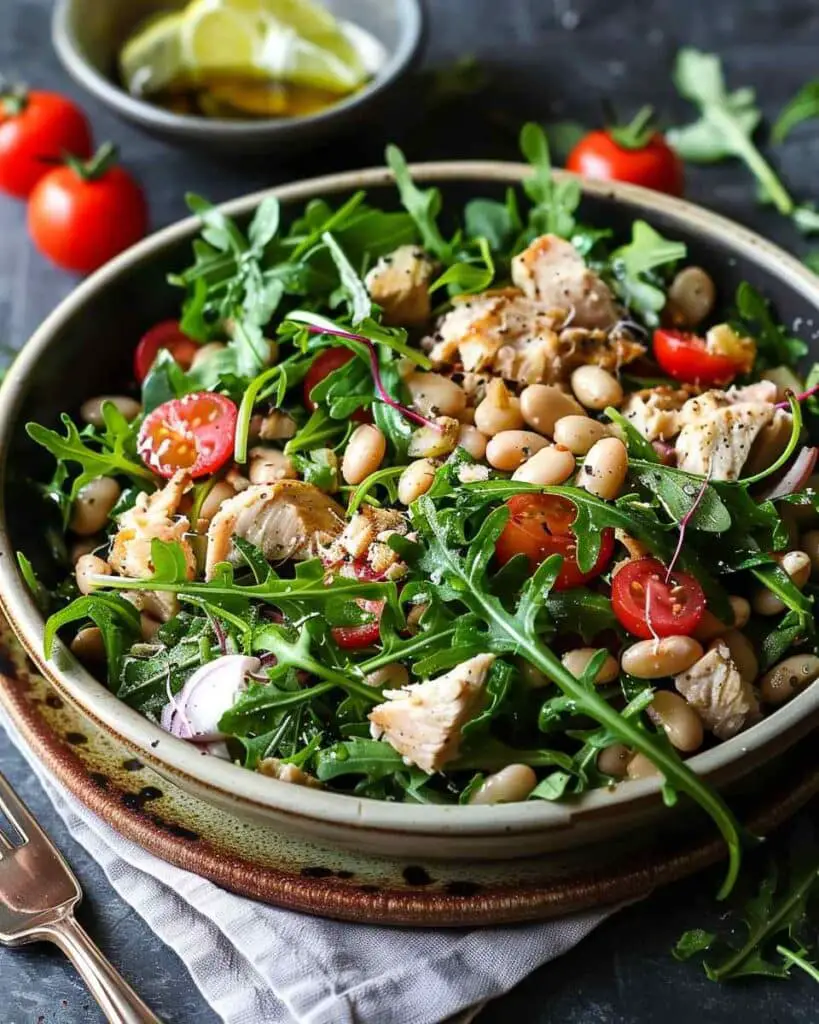 Tuscan Tuna Salad with Arugula & White Beans