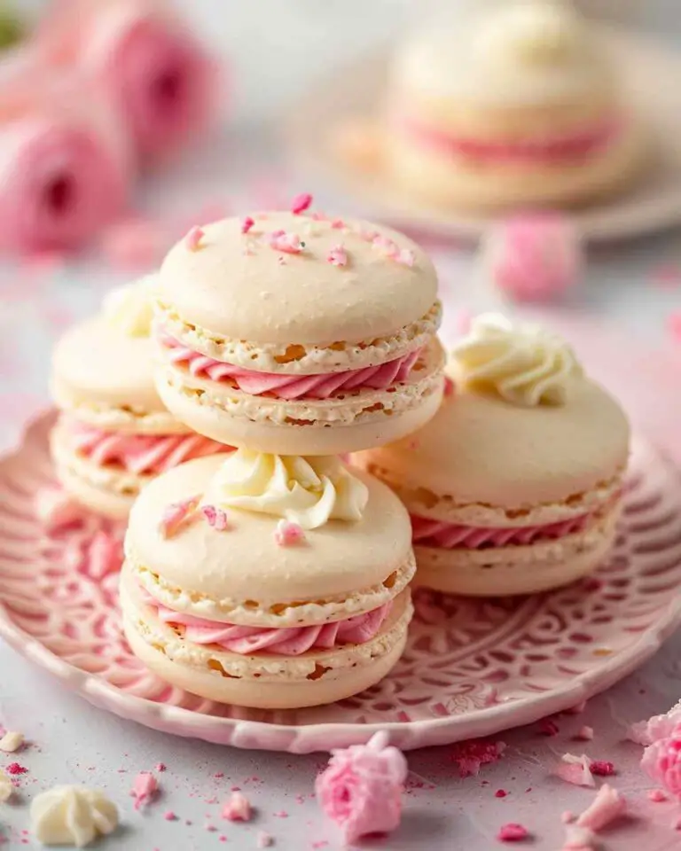 French Macarons with Vanilla Buttercream Filling