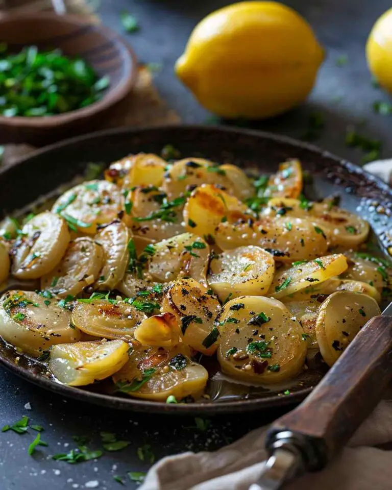 Sauteed Sunchokes with Lemon Herb Sauce