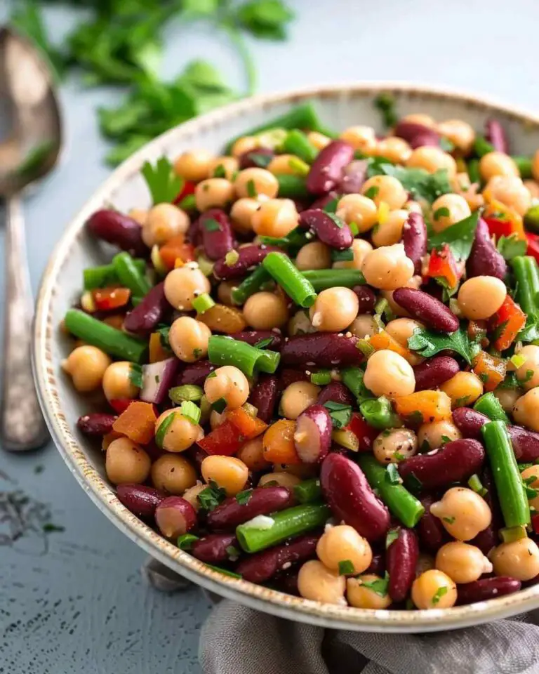 Healthy & High Protein Three Bean Salad