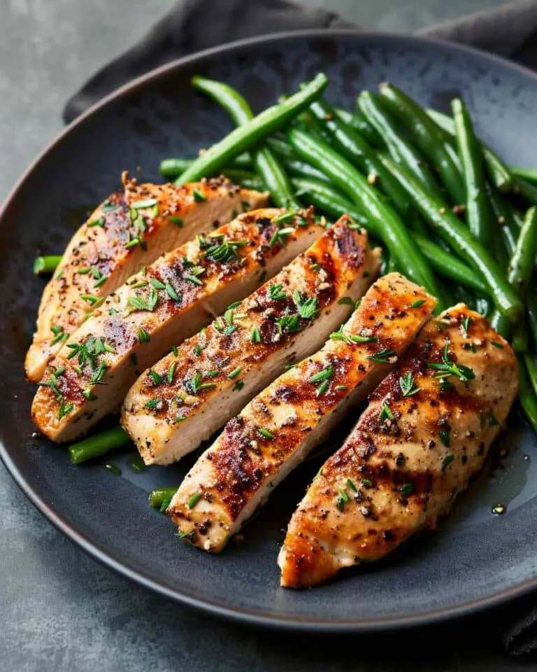 Easy Chicken Breast and Green Beans