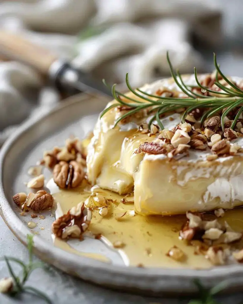 Baked Brie With Honey And Nuts