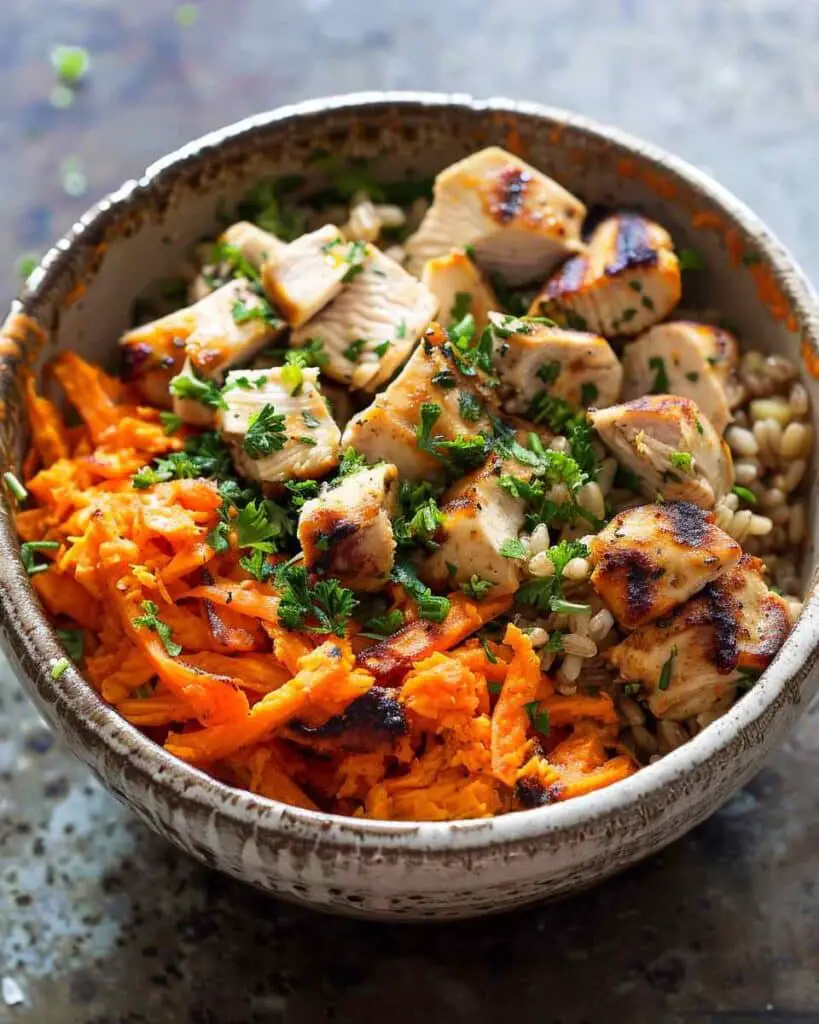 Chicken Sweet Potato Bowls