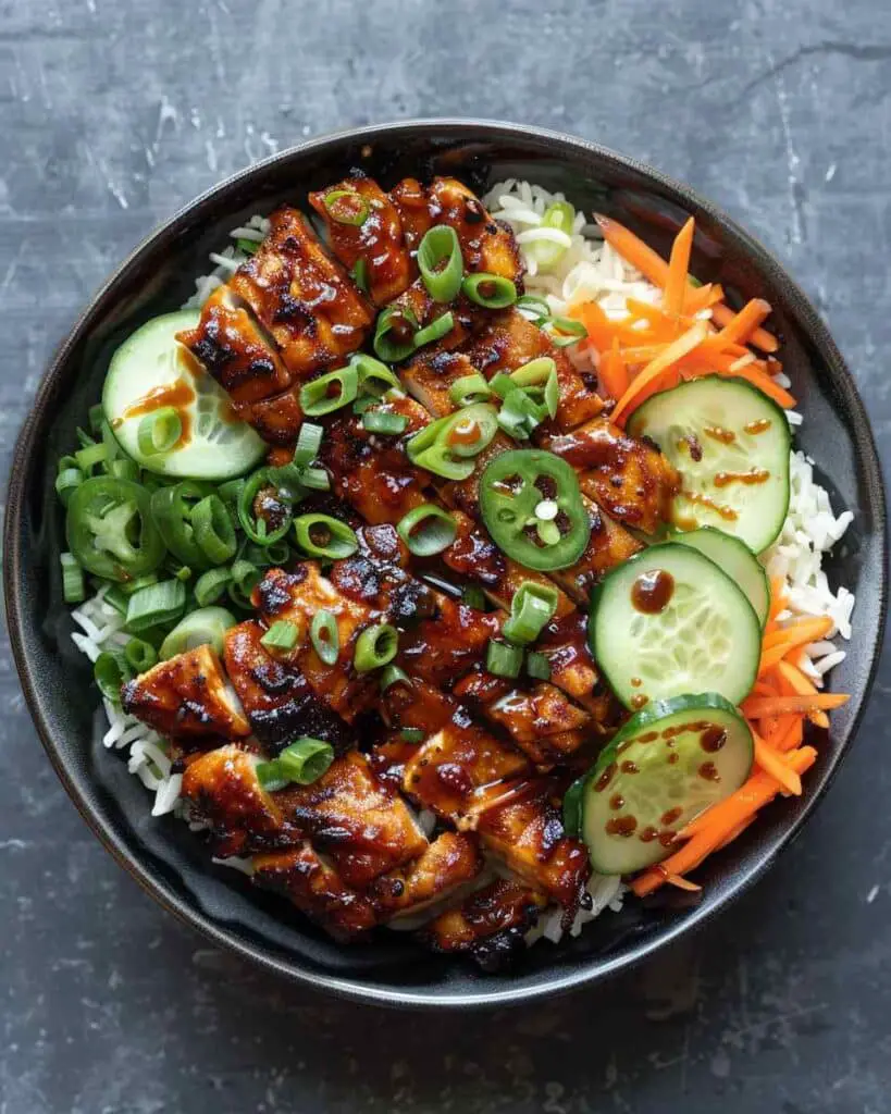 BBQ Chicken Rice Bowls