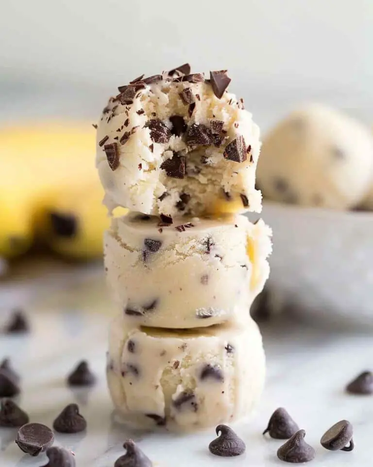 Two-Ingredient Banana Chocolate Chip Ice Cream Bites