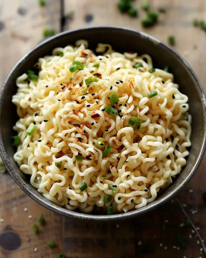 15 Minute Garlic Butter Ramen Noodles