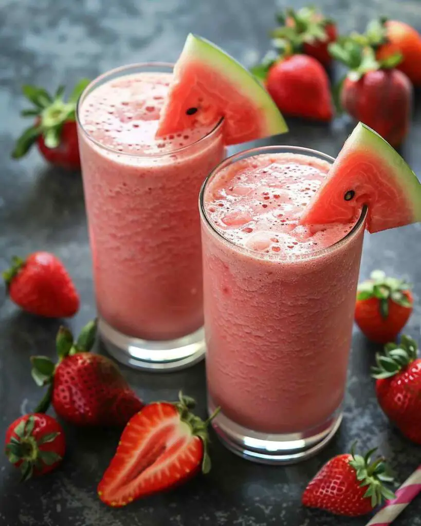 Watermelon Strawberry Smoothie
