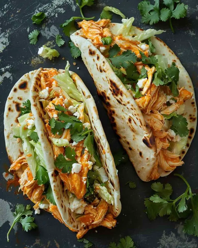 Buffalo Chicken Pitas