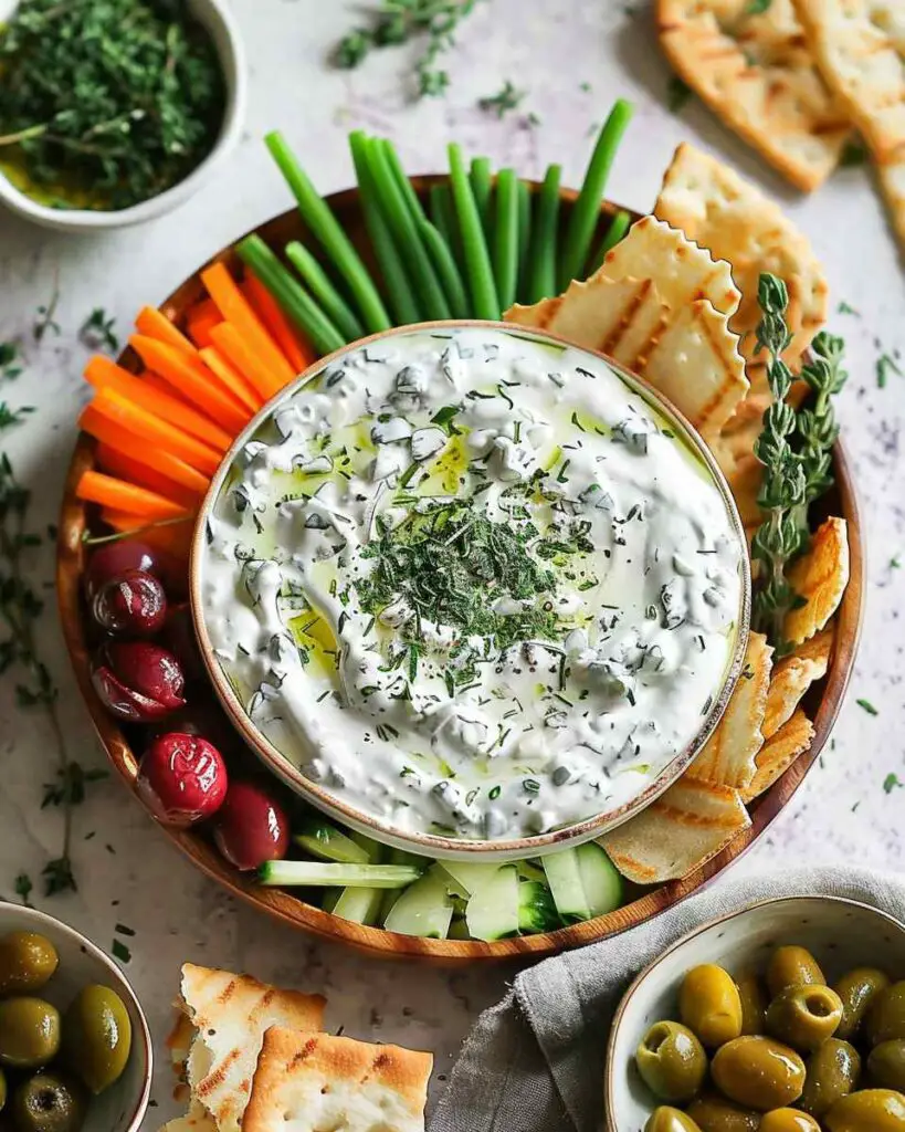5-Minute Herb and Garlic Dip with Greek Yogurt