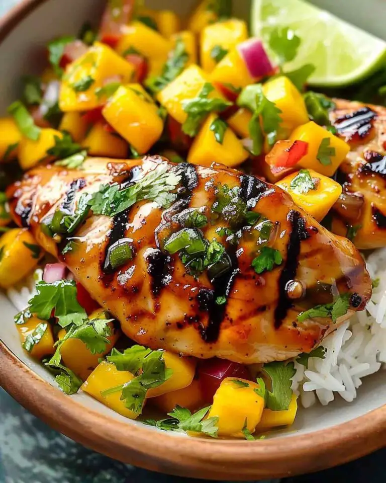 Easy Honey Lime Chicken with Mango Salsa Recipe