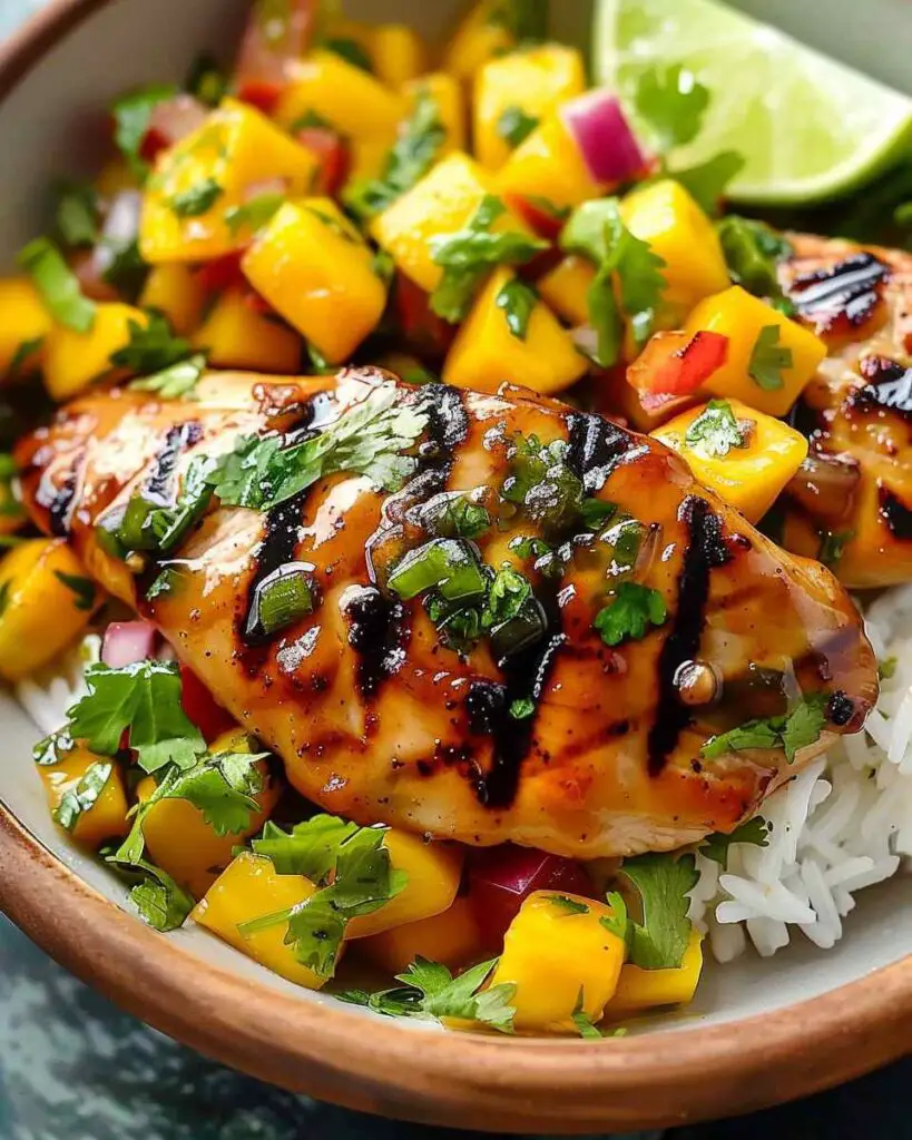 Easy Honey Lime Chicken with Mango Salsa Recipe