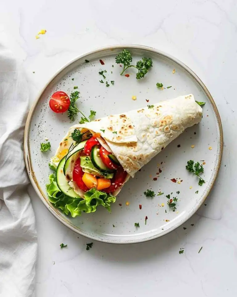 Mediterranean Veggie Wrap