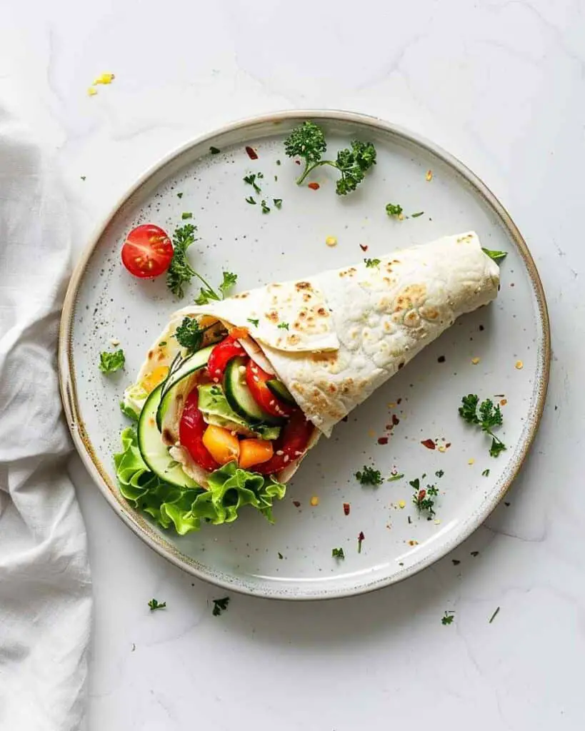 Mediterranean Veggie Wrap