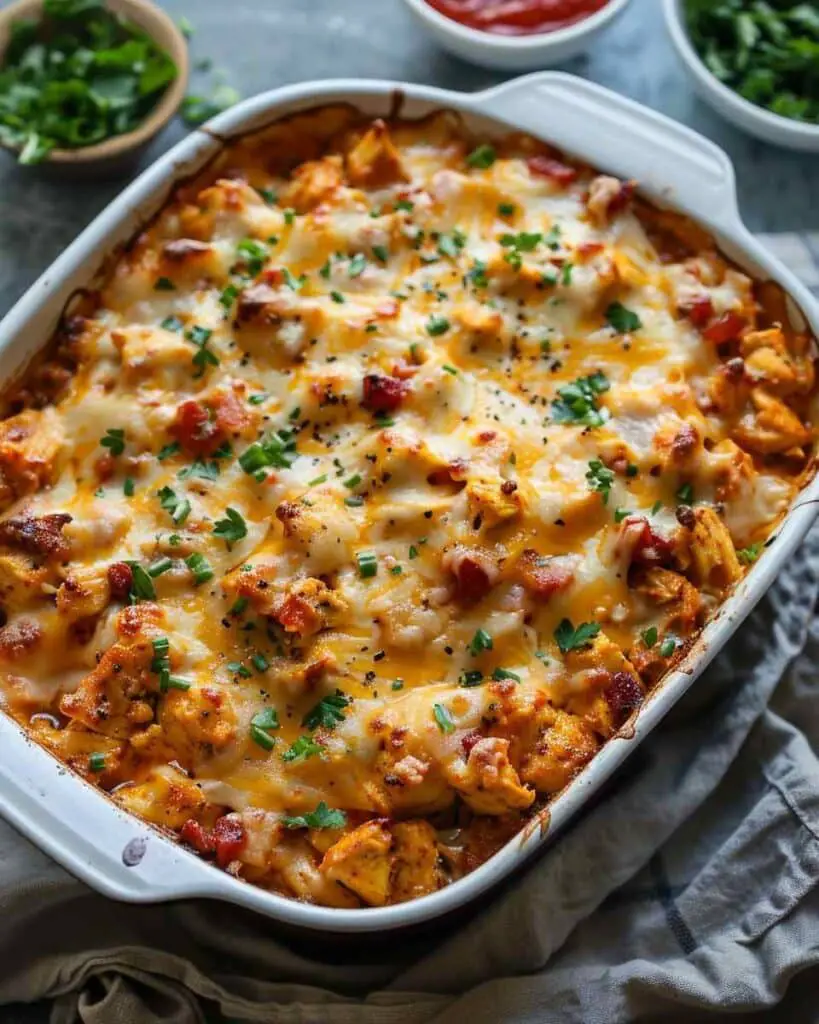 Cheesy BBQ Chicken Bake