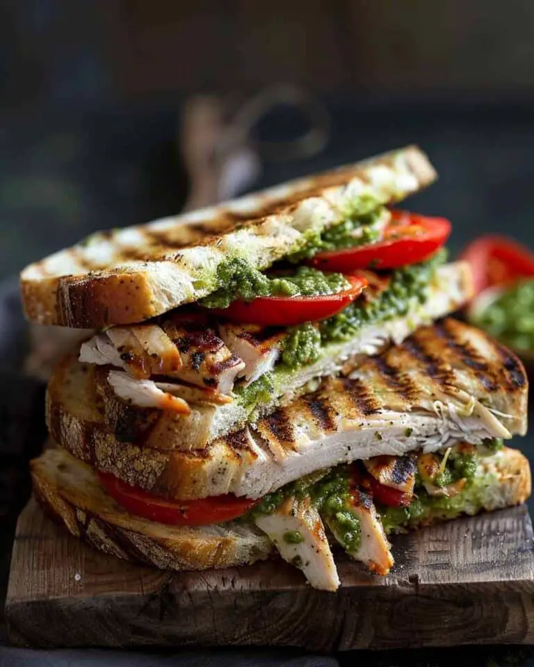 Grilled Turkey Pesto Sandwich