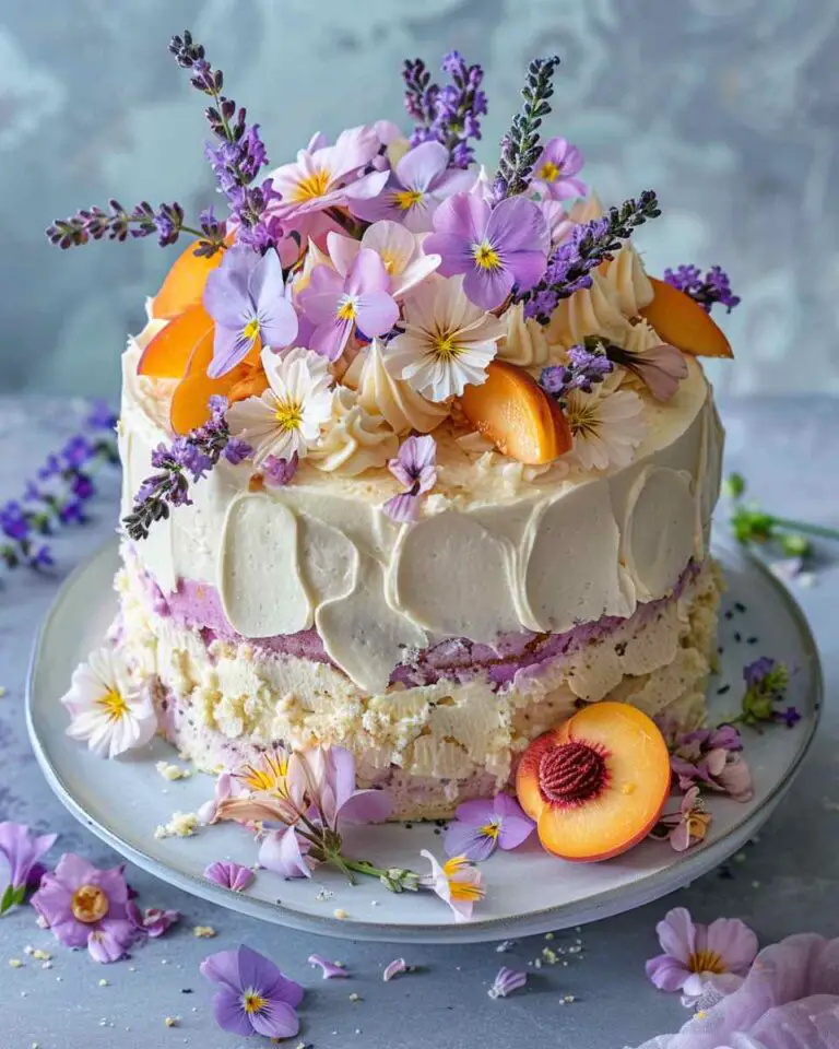 Lavender and Peach Dream Cake