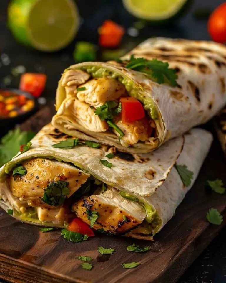 Cilantro Lime Chicken Wrap