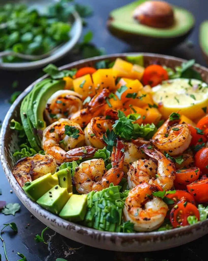 Delicious Shrimp And Avocado Salad Bowl