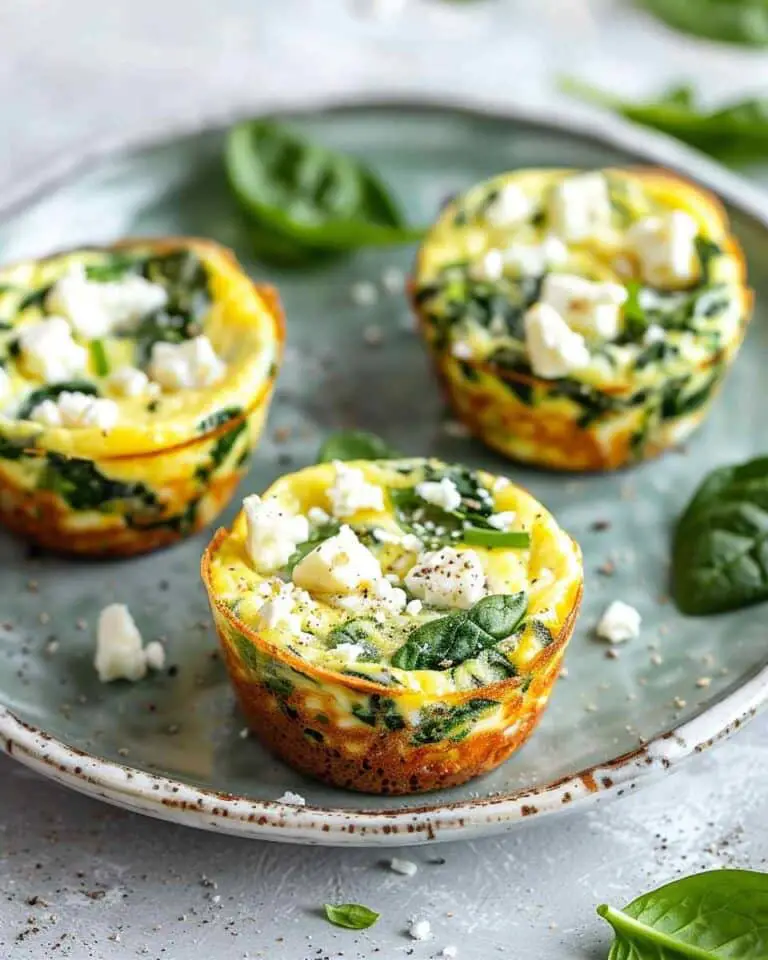 Easy Spinach and Feta Egg Muffins